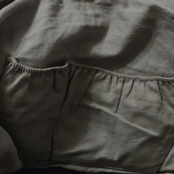 The Sak purse Olive Green , Tan with brown leather-like accents. - Picture 5 of 9